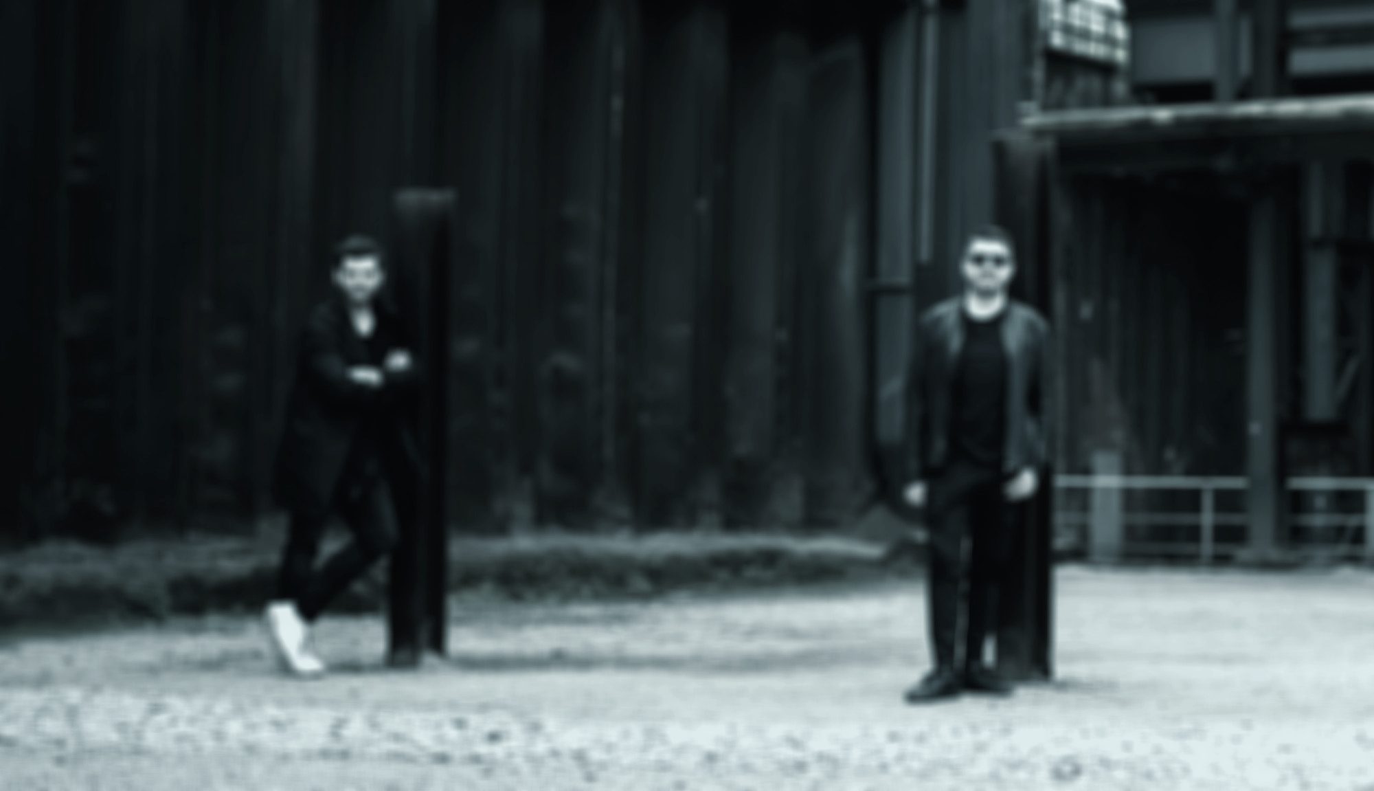 Daniel and Maik at Landschaftspark Duisburg-Nord, a former steelworks in the Ruhr
